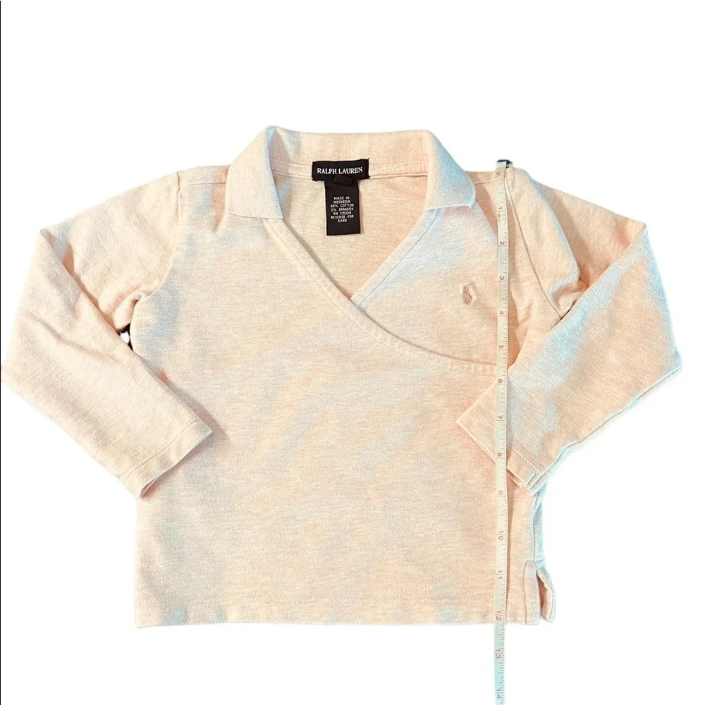 RALPH LAUREN GIRLS LIGHT PINK PULLOVER TOP SIZE 4T